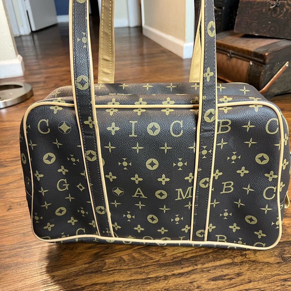 Brown monogram bag